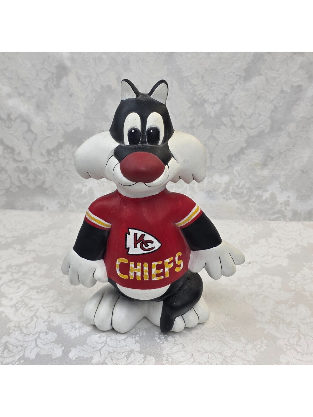 KC Chiefs Ceramic Hand Painted Sylvester the Cat